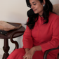 Cinnamon crepe set red