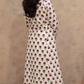 Red poppy Anarkali Kurti - DOR