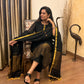 Black Noon Jamdani Linen Suit Set