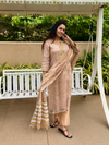 Vasudha Kota Doria Dupatta Suit Set | KanthaIndia