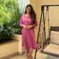 Floral Mauve Kurta Pant Set