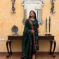 Peacock Green Jamdani Linen Suit Set