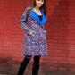 Neha Cotton Quilted Reversable Long Jacket.