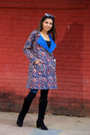 Neha Cotton Quilted Reversable Long Jacket.