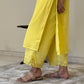 Neon lime crepe set yellow