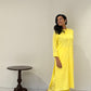 Neon lime crepe set yellow