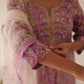 Lilac butti Hand Embroidered Set