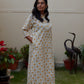 Cotton Handblock printed Yellow Floral Kurti