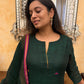 Peacock Green Jamdani Linen Suit Set