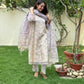 Jhilmil Kota Doria Block Print Kurta Set