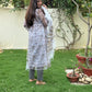 Raisha Kota Doria Block Print Kurta Set