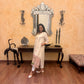 Dhara White Jamdani Paithani Dupatta Suit Set | KanthaIndia