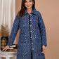 Blue Hand Block Printed Cotton Jacket