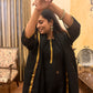 Prakriti Black Jamdani Linen Dupatta Suit Set | KanthaIndia