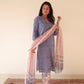Blue butti Hand Embroidered Set