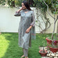 Nahida Kota Doria Block Print Kurta Set