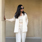 White Stripes Handloom Co-ord Set