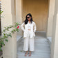 White Stripes Handloom Co-ord Set