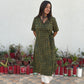 Angrakha Ajrakh green kurta