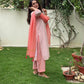 Orange candy Handloom Kurta Set