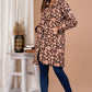Black Hand Block Printed Flower Cotton Jacket
