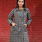 Ziya Cotton Quilted Reversable Long Jacket.