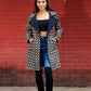 Ziya Cotton Quilted Reversable Long Jacket.