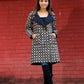 Ziya Cotton Quilted Reversable Long Jacket.