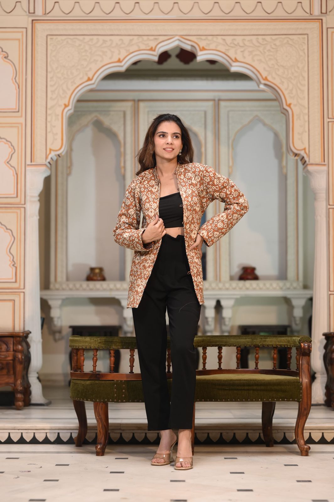 Aditi Cotton Quilted Reversable Jacket.
