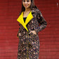 Navya Cotton Quilted Reversable Long Jacket.