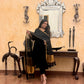 Prakriti Black Jamdani Linen Dupatta Suit Set | KanthaIndia