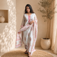 Gulbarg Chanderi Silk Kurti Pant Dupatta Set | Pink | Kantha India