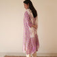 Lilac butti Hand Embroidered Set