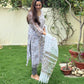 Raisha Kota Doria Block Print Kurta Set