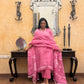Rose Jamdani Linen Suit Set