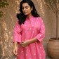 Cotton Handwoven Pink Heart Short Top