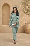 Amor Cotton Pleated Coord Set