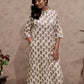 Handblock printed Pink Floral Kurti