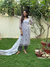 Raisha Kota Doria Block Print Kurta Set