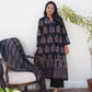 Black Ajrakh Pichwai Handblock Kurta Set of 3