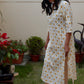 Cotton Handblock printed Yellow Floral Kurti