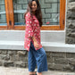 Saanjh Hand Block Print Cotton Short Kurta