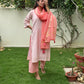 Orange candy Handloom Kurta Set