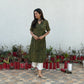 Angrakha Ajrakh green kurta