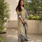 Aswi Cotton Linen Kurta Set