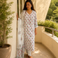 Indira Gulbahaar Cotton Linen Kurta Set