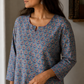 Santosha Hand Block Print Cotton Short Top