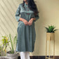 Satin Polka Dot Printed Kurta
