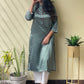 Satin Polka Dot Printed Kurta