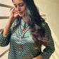 Satin Polka Dot Printed Kurta